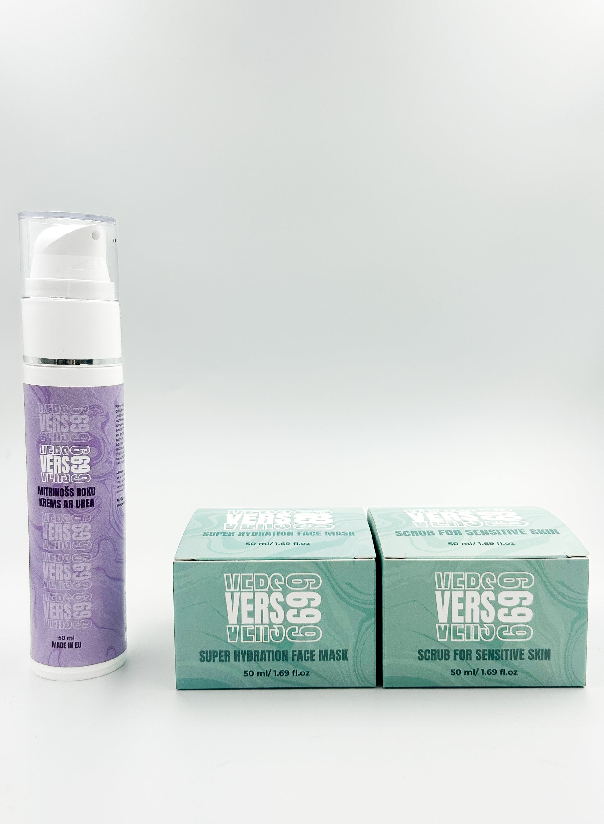 Hand cream + moisturizing mask + facial scrub